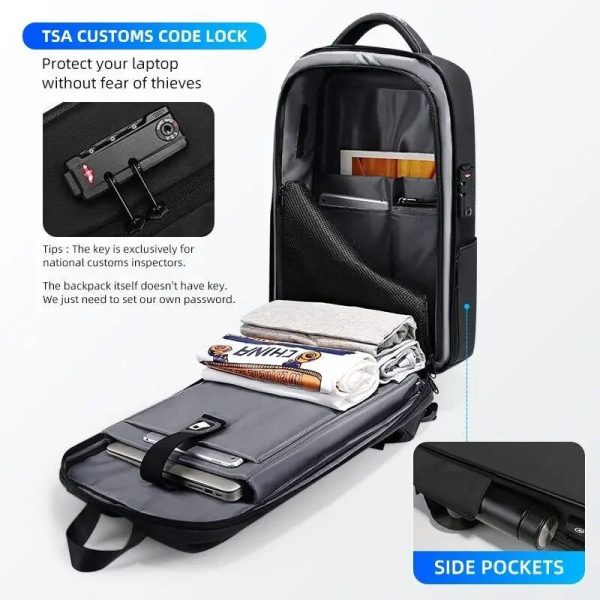 OPDOS Brand Laptop Backpack Anti-theft Waterproof School Backpacks USB Charging Men Business Travel Bag Backpack New Design