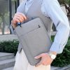 OX Cloth Multiple Compartments Carry Case Business Laptop Package Office Document Pouch Laptop Protective Bag Men Briefcases