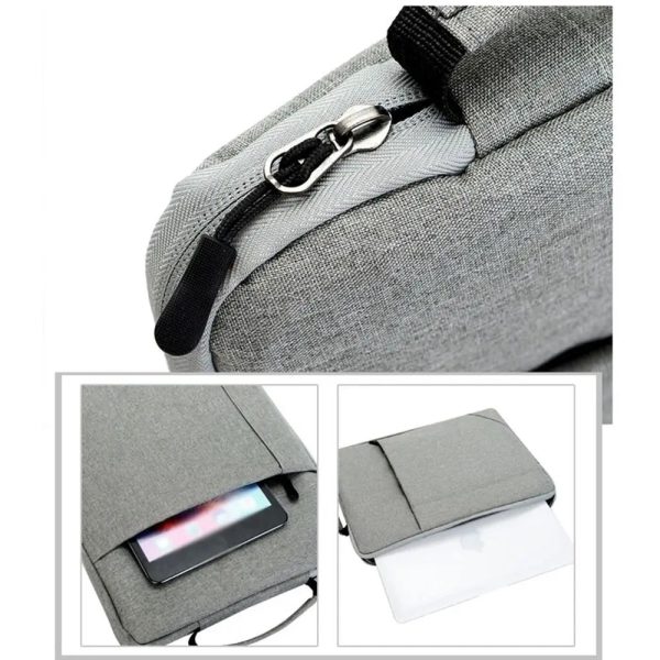 OX Cloth Multiple Compartments Carry Case Business Laptop Package Office Document Pouch Laptop Protective Bag Men Briefcases
