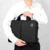 Portable Split Waterproof Fabric Laptop Bag Men And Women Handheld Shoulder City Casual Commuter Briefcase