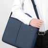 Portable Split Waterproof Fabric Laptop Bag Men And Women Handheld Shoulder City Casual Commuter Briefcase