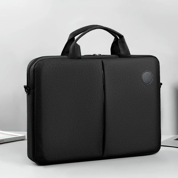 Portable Split Waterproof Fabric Laptop Bag Men And Women Handheld Shoulder City Casual Commuter Briefcase