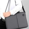 Portable Split Waterproof Fabric Laptop Bag Men And Women Handheld Shoulder City Casual Commuter Briefcase