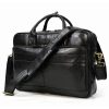 Retro Laptop Briefcase Bag Genuine Leather Handbags Casual 15.6" Business Bag Daily Working Tote Bags Men Male bag for documents