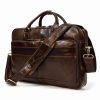 Retro Laptop Briefcase Bag Genuine Leather Handbags Casual 15.6" Business Bag Daily Working Tote Bags Men Male bag for documents