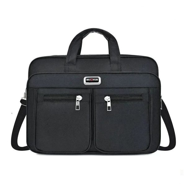 Simple Tote Men Business Briefcase Handbag For 15.6 inch Laptop Bags Large Capacity Shoulder Bags Travel Notebook Messenger Bag