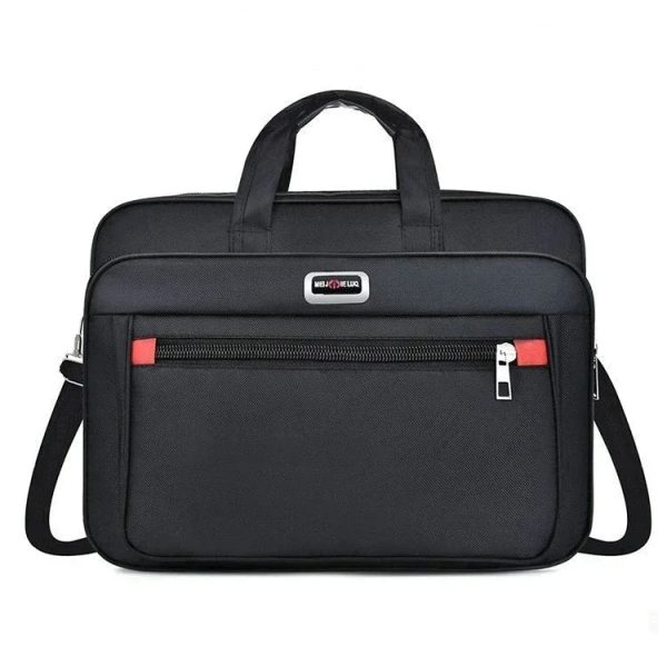 Simple Tote Men Business Briefcase Handbag For 15.6 inch Laptop Bags Large Capacity Shoulder Bags Travel Notebook Messenger Bag