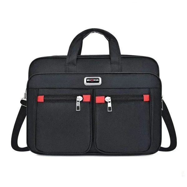 Simple Tote Men Business Briefcase Handbag For 15.6 inch Laptop Bags Large Capacity Shoulder Bags Travel Notebook Messenger Bag