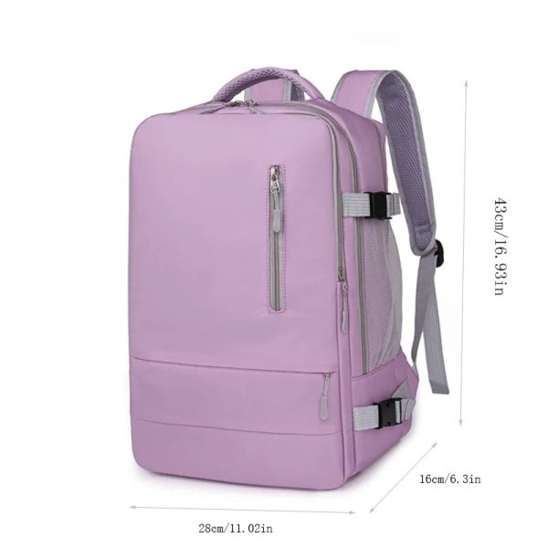 Travel Backpack Women Large Capacity Waterproof Anti-Theft Casual Daypack Bag with Luggage Strap & USB Charging Port Backpacks