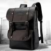 UltraKey New Fashion men's PU leather travel large capacity shoulder bag  backpack
