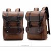 UltraKey New Fashion men's PU leather travel large capacity shoulder bag  backpack