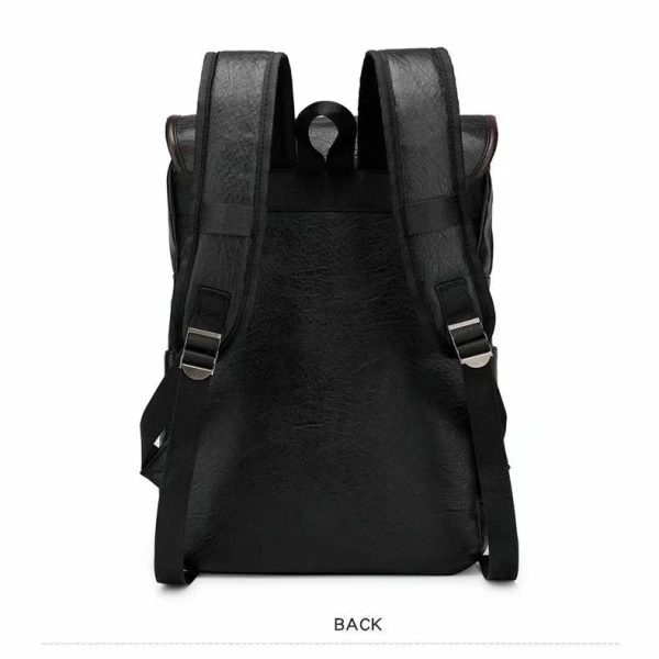 UltraKey New Fashion men's PU leather travel large capacity shoulder bag  backpack