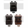 UltraKey New Fashion men's PU leather travel large capacity shoulder bag  backpack