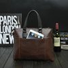 Vintage Briefcase For Men Crazy Horse PU Leather Executive Laptop Office Executive Handbag Tote Messenger Business Computer Bag