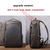 Vintage Crazy Horse Genuine Leather Backpack Men Backpack Laptop Leather Daily Bagpack Male Rucksack Trave Hiking Knapsack Large