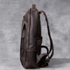 Vintage Crazy Horse Genuine Leather Backpack Men Backpack Laptop Leather Daily Bagpack Male Rucksack Trave Hiking Knapsack Large