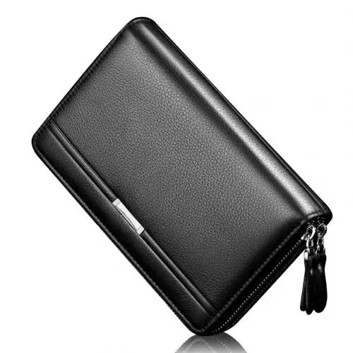 wallet men Fashion Faux Leather Men Clutch Bag Large Capacity Card Cash Holder Long Wallet wallets for men  portfel damski 2020